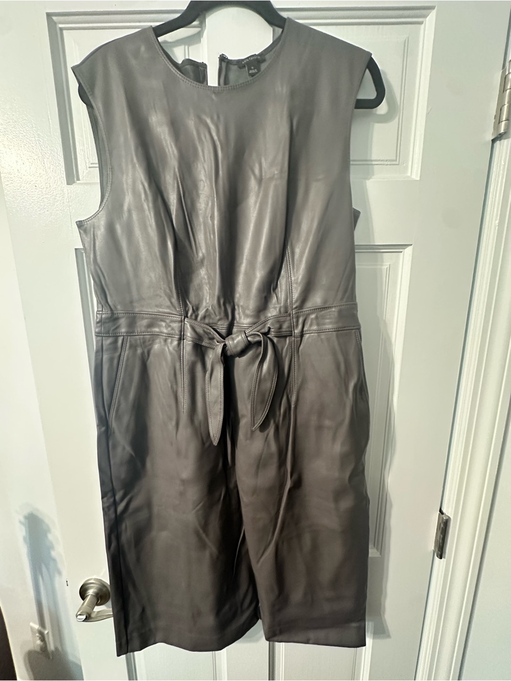Ann Taylor Faux Leather Tie Waist Sheath Dress
Style #:571561